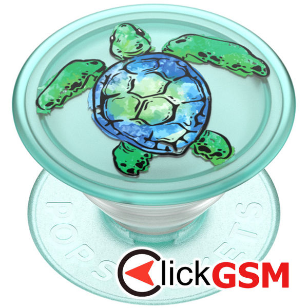 PopSockets - PopGrip - PlantCore Translucent Tortuga