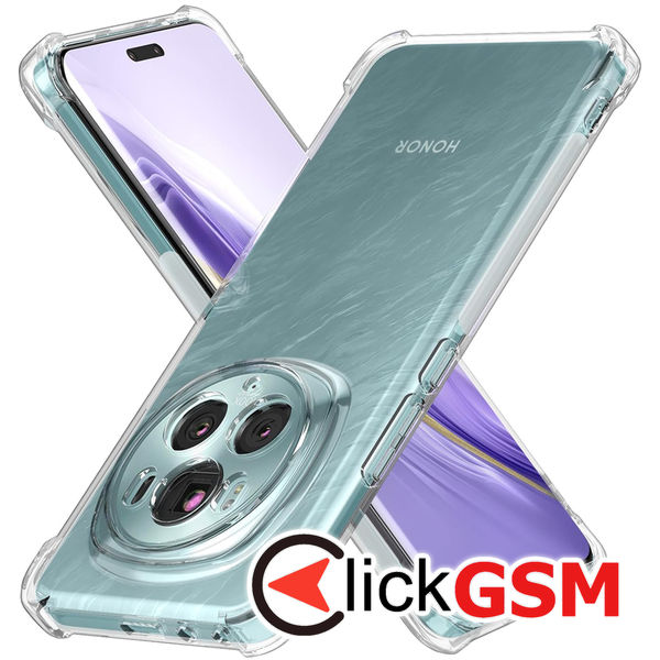 Techsuit - Shockproof Clear Silicone - Honor Magic6 Pro - Clear