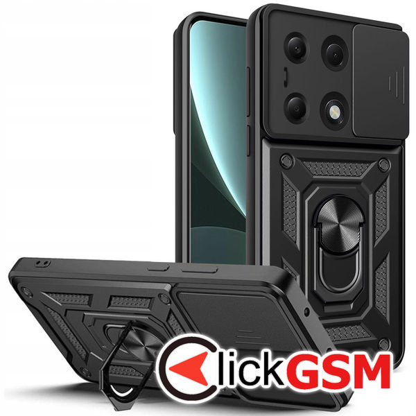 Techsuit - CamShield Series - Xiaomi Redmi Note 13 Pro 4G / Poco M6 Pro 4G - Black