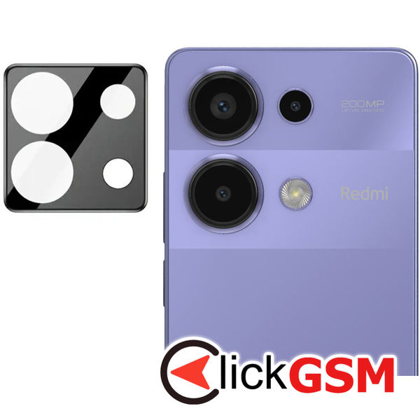 Techsuit - Full Camera Glass - Xiaomi Redmi Note 13 Pro 4G / Poco M6 Pro 4G - Black