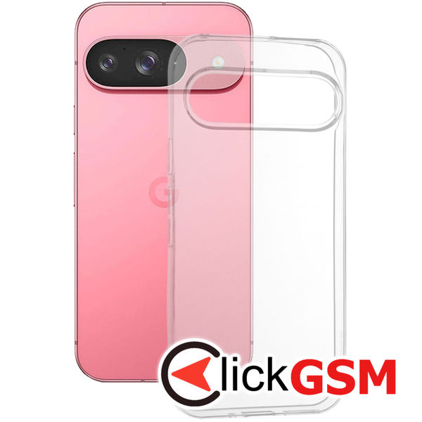 Techsuit - Clear Silicone - Google Pixel 9 / 9 Pro - Transparent