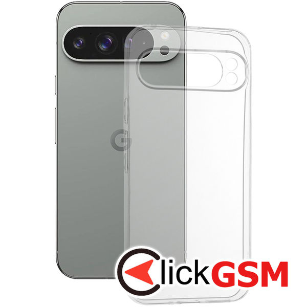 Techsuit - Clear Silicone - Google Pixel 9 Pro XL - Transparent