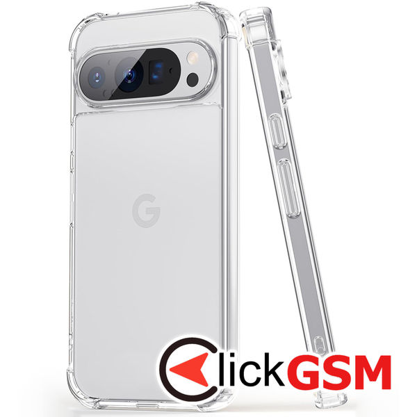 Techsuit - Shockproof Clear Silicone - Google Pixel 9 - Clear