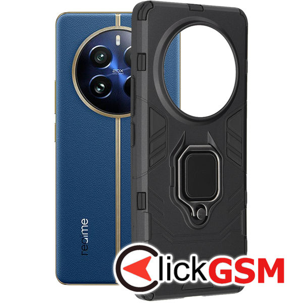 Techsuit - Silicone Shield - Realme 12 Pro / 12 Pro+ - Black