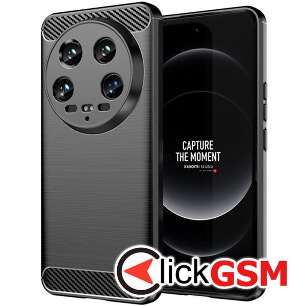 Techsuit - Carbon Silicone - Xiaomi 14 Ultra - Black