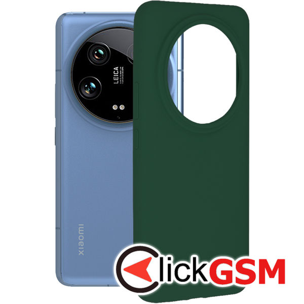 Techsuit - Soft Edge Silicone - Xiaomi 14 Ultra - Dark Green