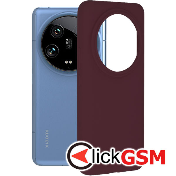 Techsuit - Soft Edge Silicone - Xiaomi 14 Ultra - Plum Violet