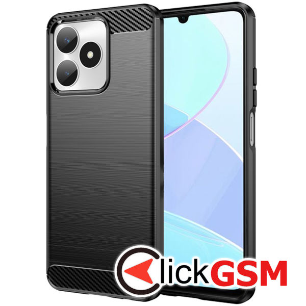 Techsuit - Carbon Silicone - Realme C51 / Note 50 - Black