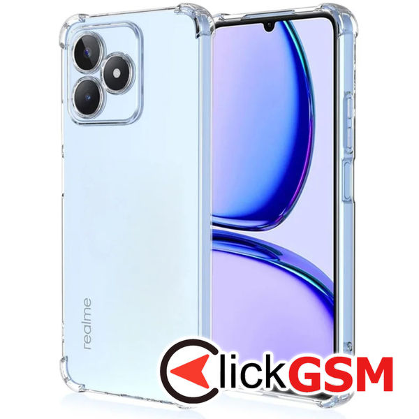 Techsuit - Shockproof Clear Silicone - Realme C51 / Note 50 - Clear