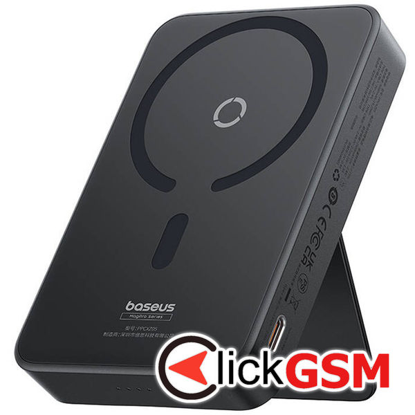 Baseus - Power Bank MagPro Magnetic PPCXZ05 (P10064101123-00) - USB-C, 5000mAh, 20W, MagSafe, Cable Type-C, 3A, 30cm - Black