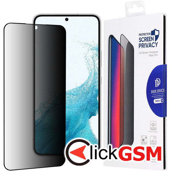 Dux Ducis - Tempered Glass Privacy - Samsung Galaxy S22 5G - Black