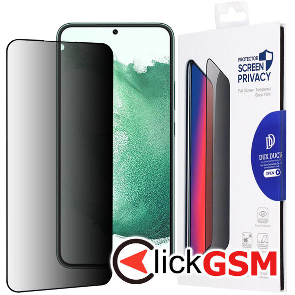 Dux Ducis - Tempered Glass Privacy - Samsung Galaxy S22 Plus 5G - Black