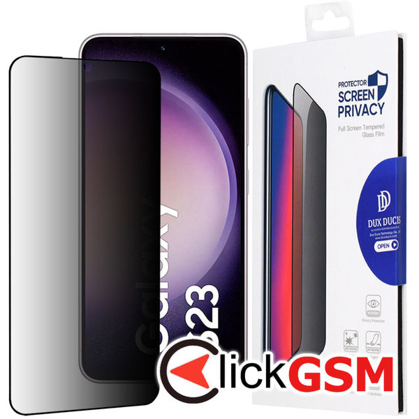 Dux Ducis - Tempered Glass Privacy - Samsung Galaxy S23 - Black
