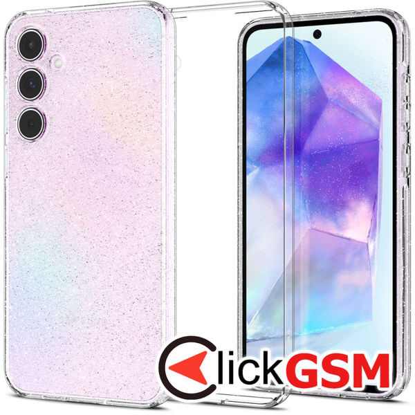 Spigen - Liquid Crystal Glitter - Samsung Galaxy A55 5G - Crystal Quartz