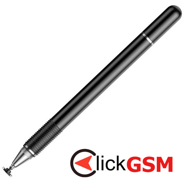 Baseus - Stylus Pen Golden Cudgel (ACPCL-01) - Capacitive, with Precision Disc and Gel Pen, for iOS, Android - Black
