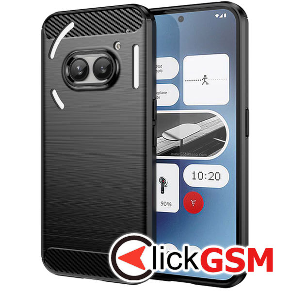 Techsuit - Carbon Silicone - Nothing Phone (2a) - Black