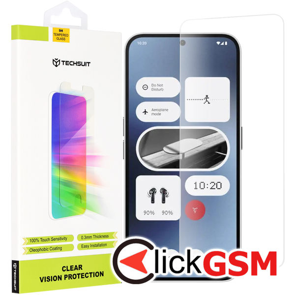 Techsuit - Clear Vision Glass - Nothing Phone (2a) - Transparent