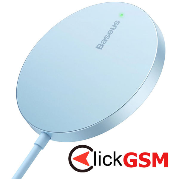Baseus - Magnetic Wireless Charger Mini 3 (CCJJ040303) - 15W - Galaxy Blue