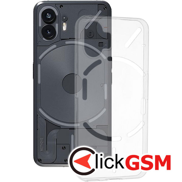 Techsuit - Clear Silicone Special Design - Nothing Phone (2) - Transparent