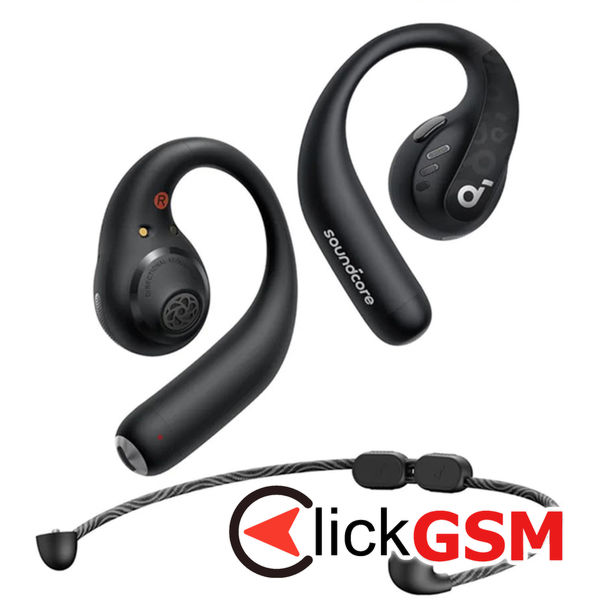 Anker - Wireless Earbuds SoundCore AeroFit Pro (A3871G11) - for Sport, Bluetooth, Waterproof - Black