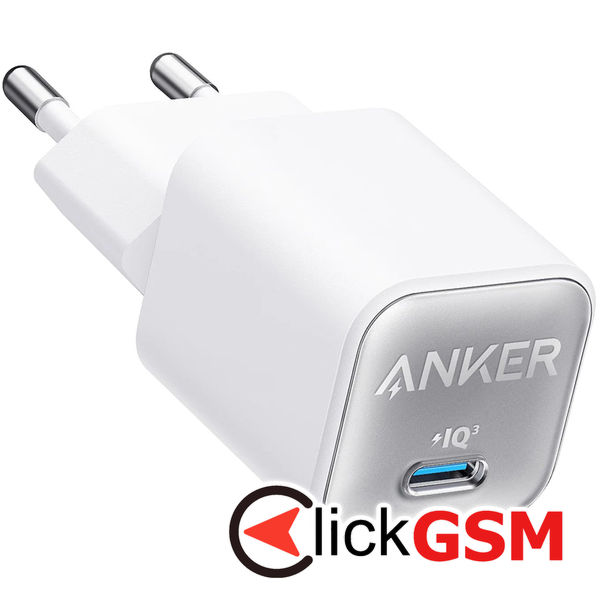 Anker - Wall Charger 511, Nano 3 (A2147G21) - GaN, Fast Charging, Type-C, 30W - White