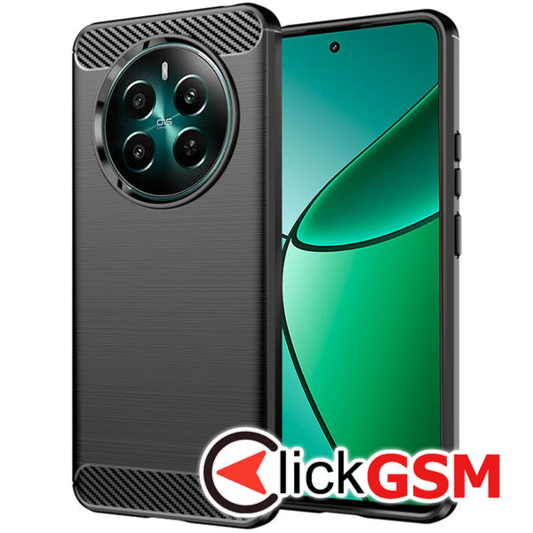 Techsuit - Carbon Silicone - Realme 12+ - Black