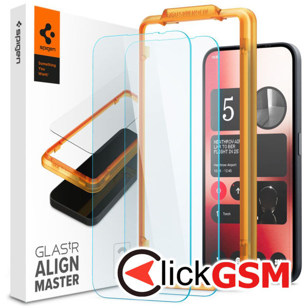 Spigen - Glas.tR Align Master (2 pack) - Nothing Phone (2a) - Clear