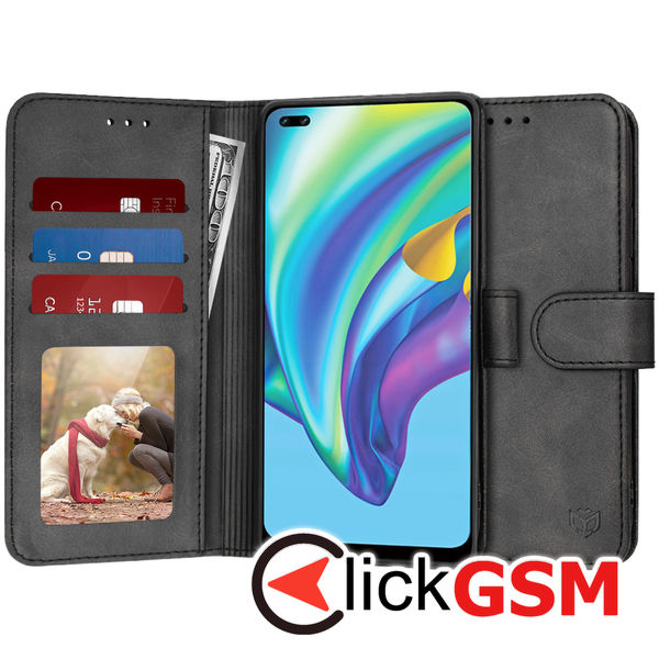 Techsuit - Diary Book - Oppo Reno4 Lite - Black