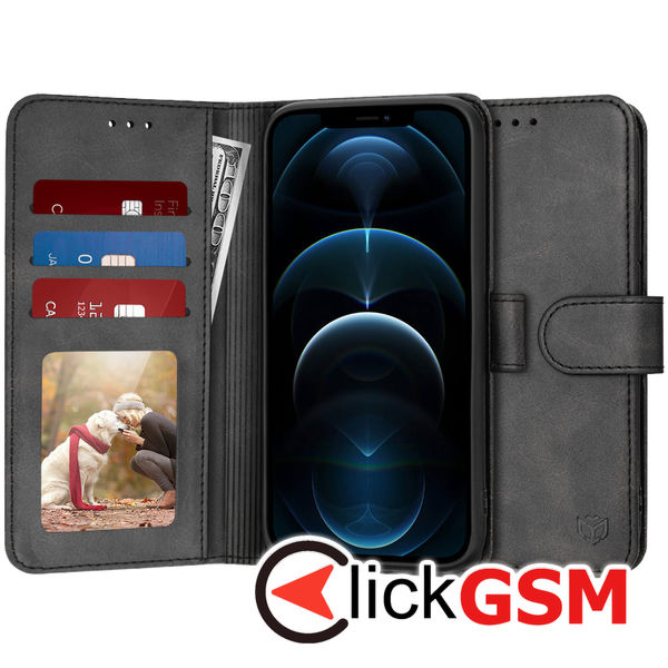 Techsuit - Diary Book - iPhone 12 Pro Max - Black