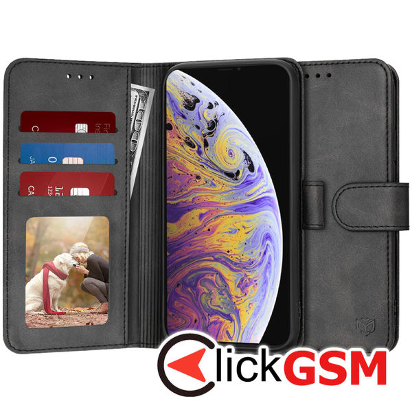 Techsuit - Diary Book - iPhone XS Max - Black