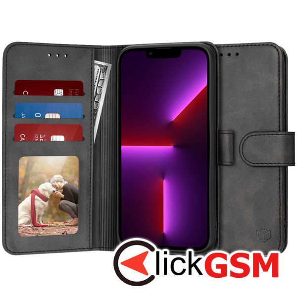 Techsuit - Diary Book - iPhone 13 Pro - Black