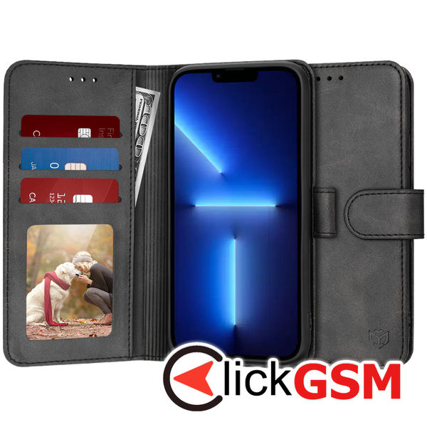 Techsuit - Diary Book - iPhone 13 Pro Max - Black