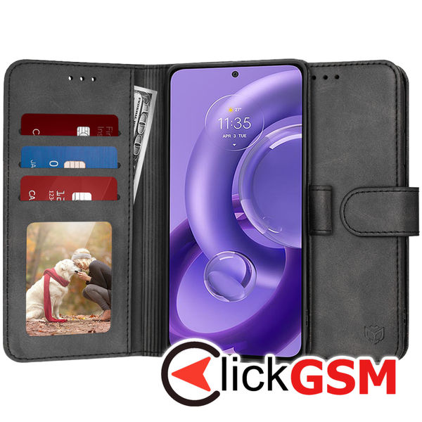 Techsuit - Diary Book - Motorola Edge 30 Neo - Black