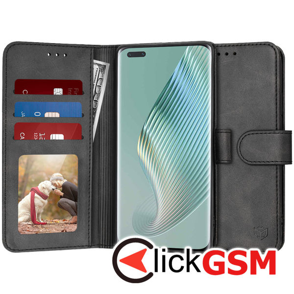 Techsuit - Diary Book - Honor Magic5 Pro - Black