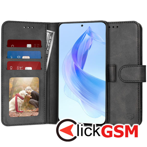 Techsuit - Diary Book - Honor 90 Lite - Black