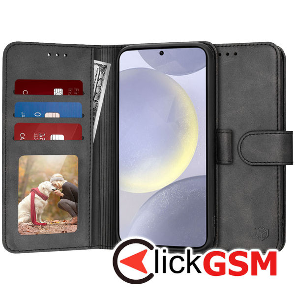 Techsuit - Diary Book - Samsung Galaxy S24+ - Black