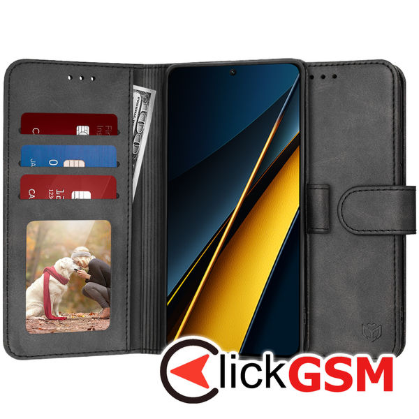 Techsuit - Diary Book - Xiaomi Poco X6 Pro - Black