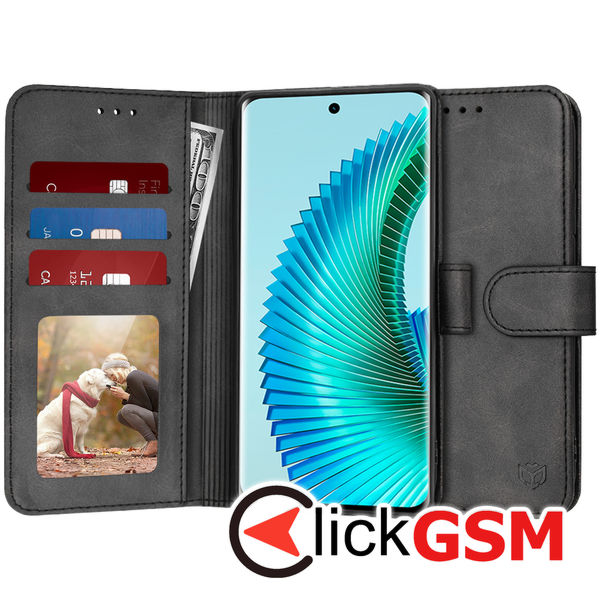 Techsuit - Diary Book - Honor Magic6 Lite - Black