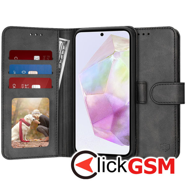 Techsuit - Diary Book - Samsung Galaxy A35 5G - Black