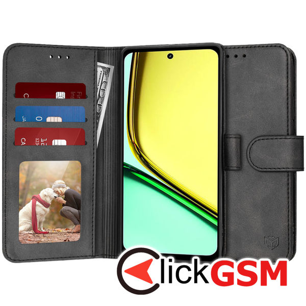 Techsuit - Diary Book - Realme C67 4G - Black