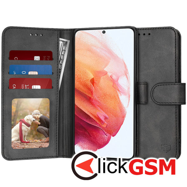 Techsuit - Diary Book - Samsung Galaxy S21 5G - Black