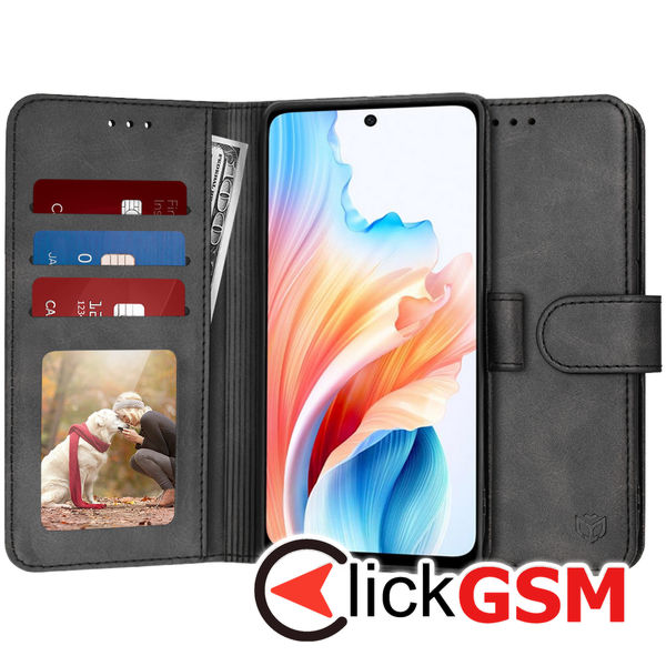 Techsuit - Diary Book - Oppo A79 5G / OnePlus Nord N30 SE - Black