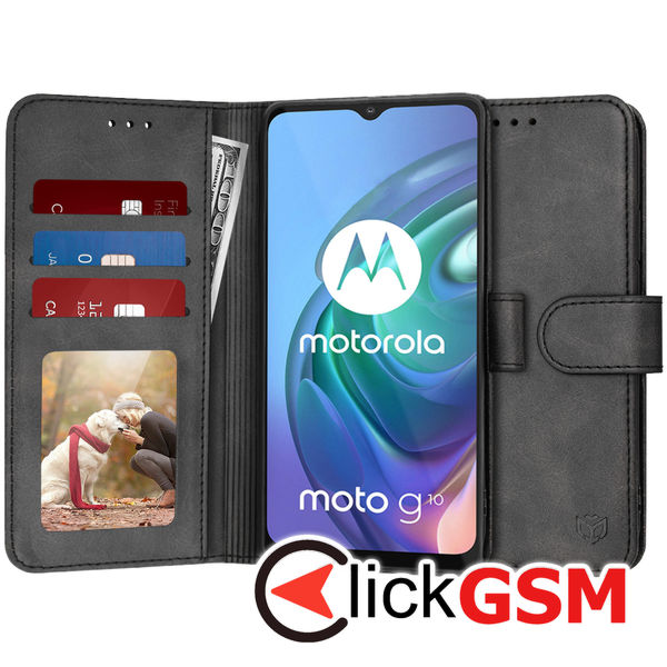 Techsuit - Diary Book - Motorola Moto G10 / Moto G20 / Moto G30 - Black