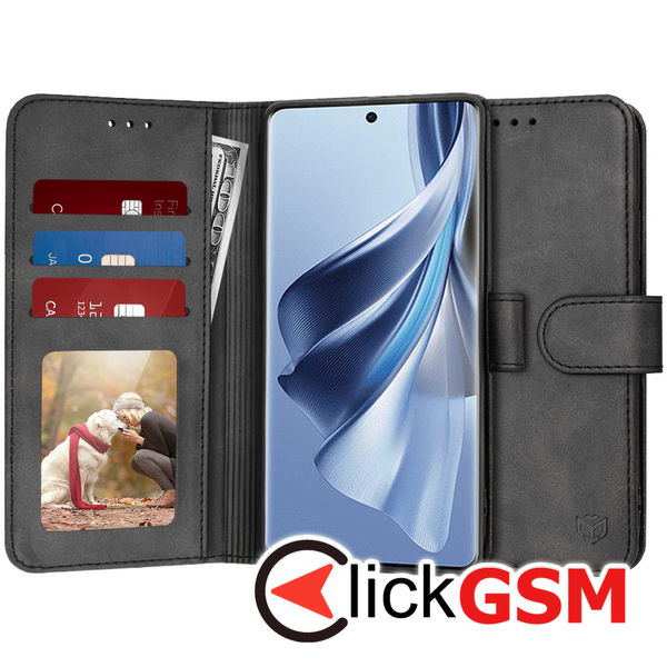 Techsuit - Diary Book - Oppo Reno10 / Reno10 Pro - Black