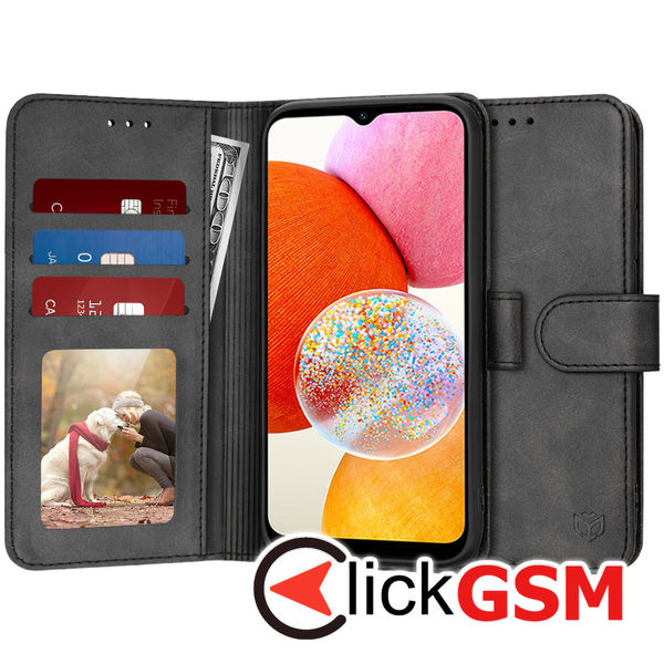 Techsuit - Diary Book - Samsung Galaxy A14 4G / A14 5G - Black