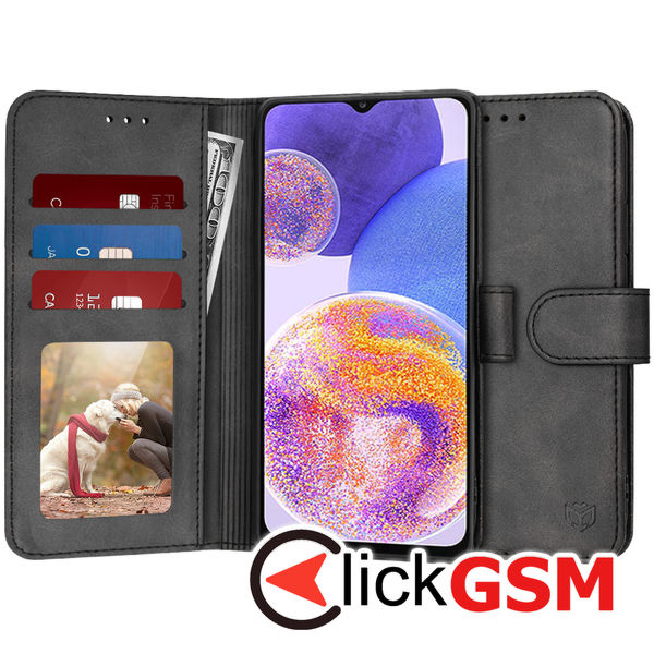 Techsuit - Diary Book - Samsung Galaxy A23 4G / A23 5G - Black