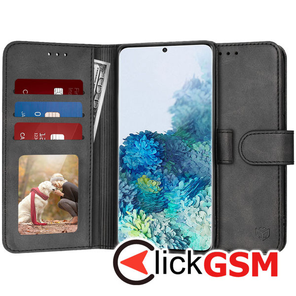 Techsuit - Diary Book - Samsung Galaxy S20 Plus 4G / S20 Plus 5G - Black