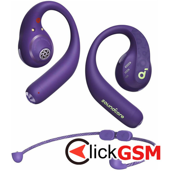 Anker - Wireless Earbuds SoundCore AeroFit Pro (A3871GQ1) - for Sport, Bluetooth, Waterproof - Purple