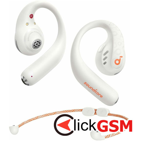 Anker - Wireless Earbuds SoundCore AeroFit Pro (A3871G21) - for Sport, Bluetooth, Waterproof - White