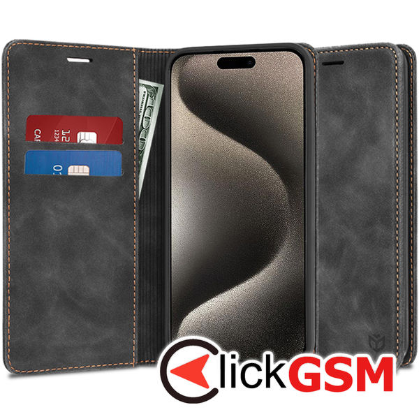 Techsuit - Confy Cover - iPhone 15 Pro Max - Black